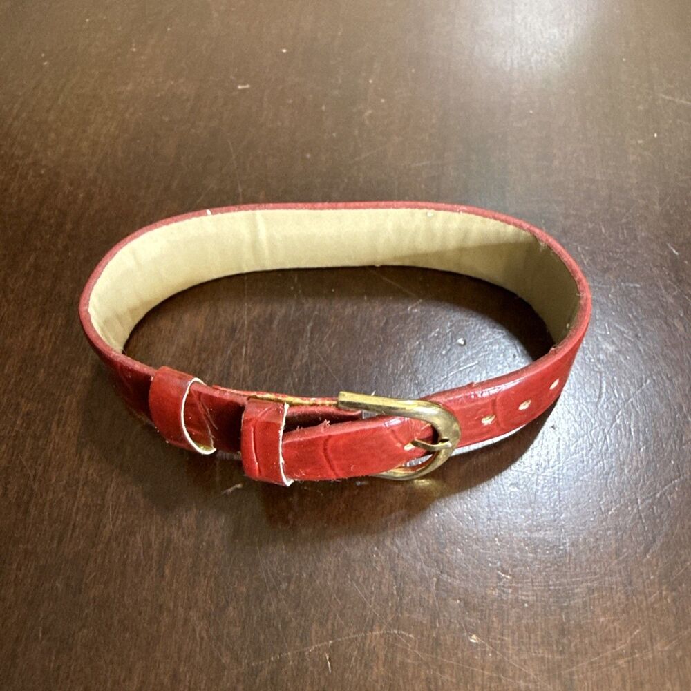 Single Leather Band / Bracelet 8.75” Burgundy New